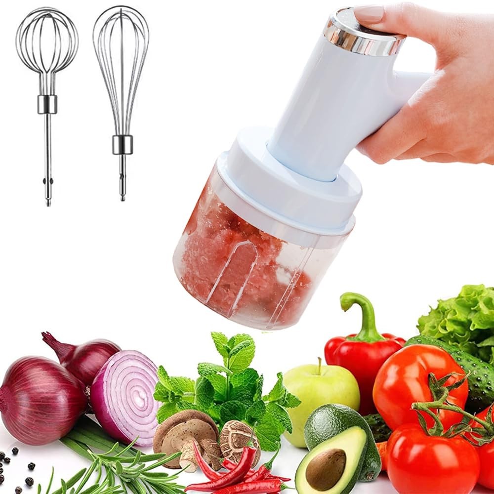 Powerful Multi-Function Electric Vegetable Chopper/Mini Food Processor/Food S...