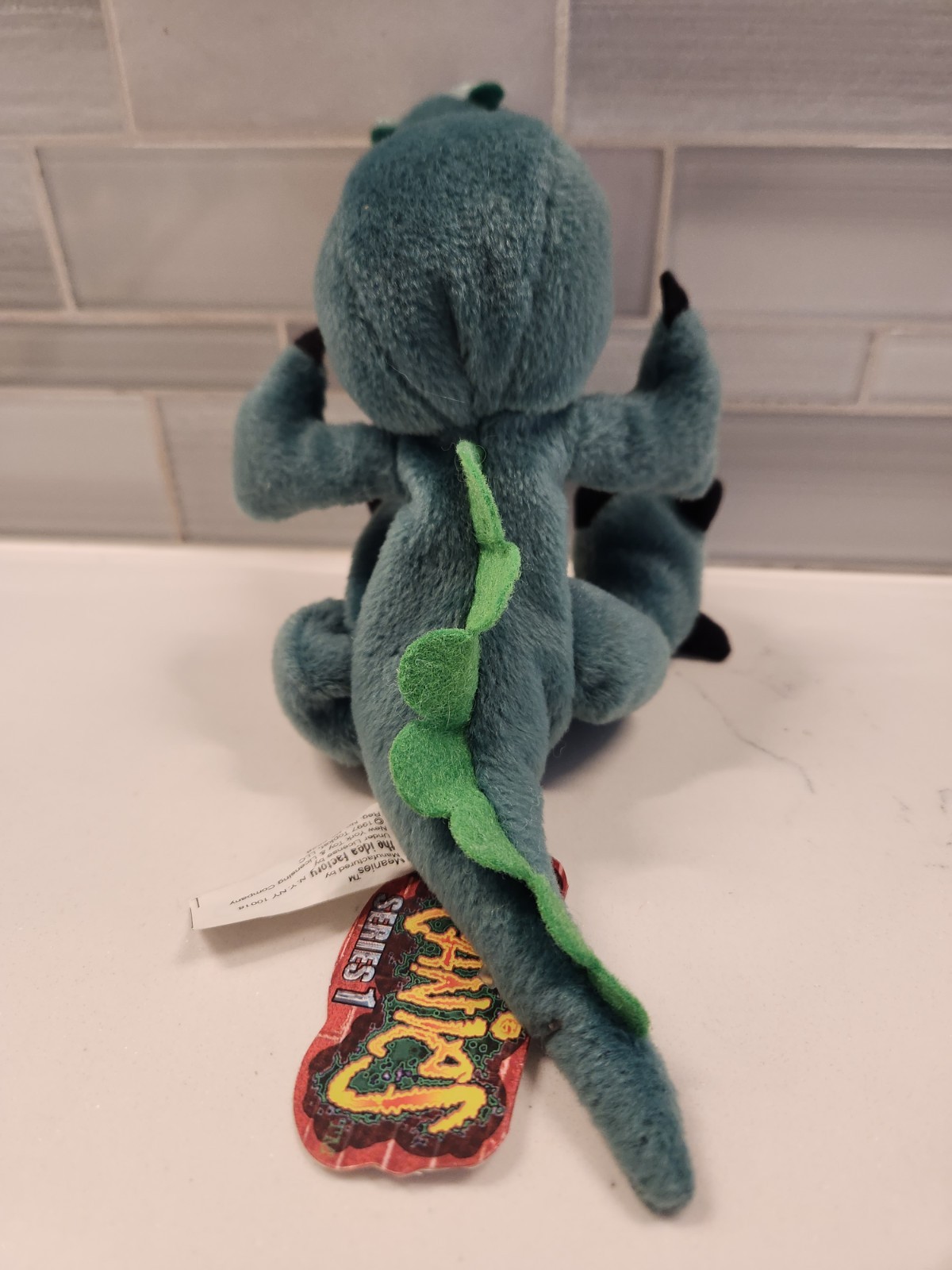 Boris the Mucousaurus Meanies Series 1 7" Plush 1997 Idea Factory Godzilla Spoof