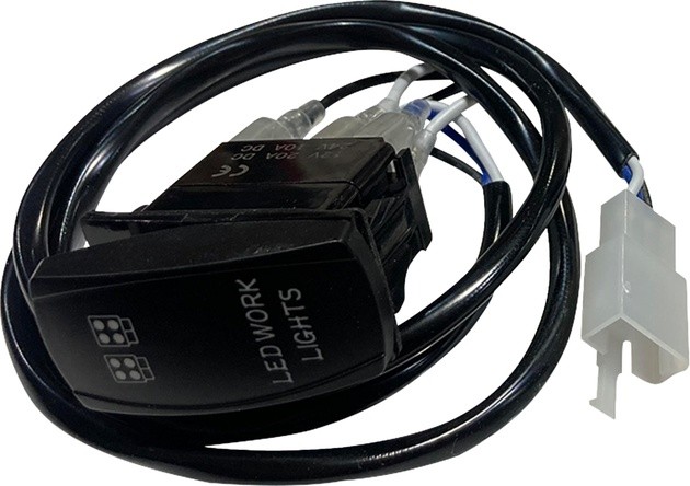 Brite-Lites Work Lights/Cube Rocker Switch With Connector Black