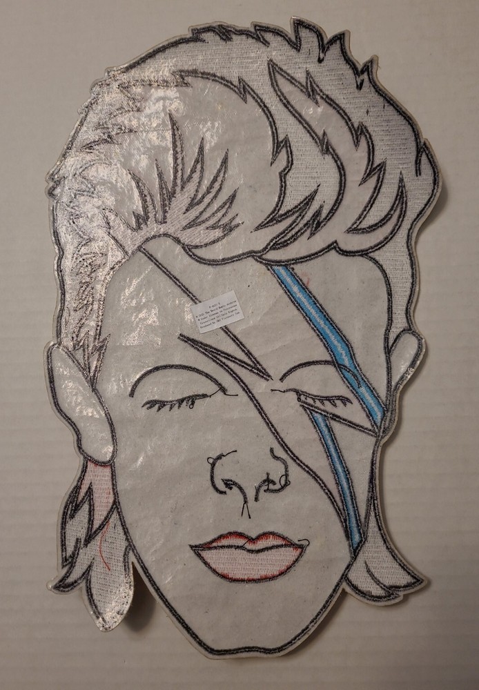 David Bowie "Aladdin Sane Face" 12-inch Over-Sized Jacket Patch -new
