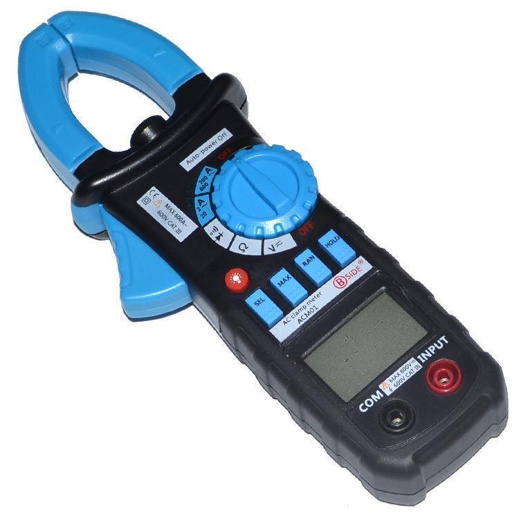 ACM01 DIGITAL AC CLAMP METER tester R Continuity work + backlight buzz data hold