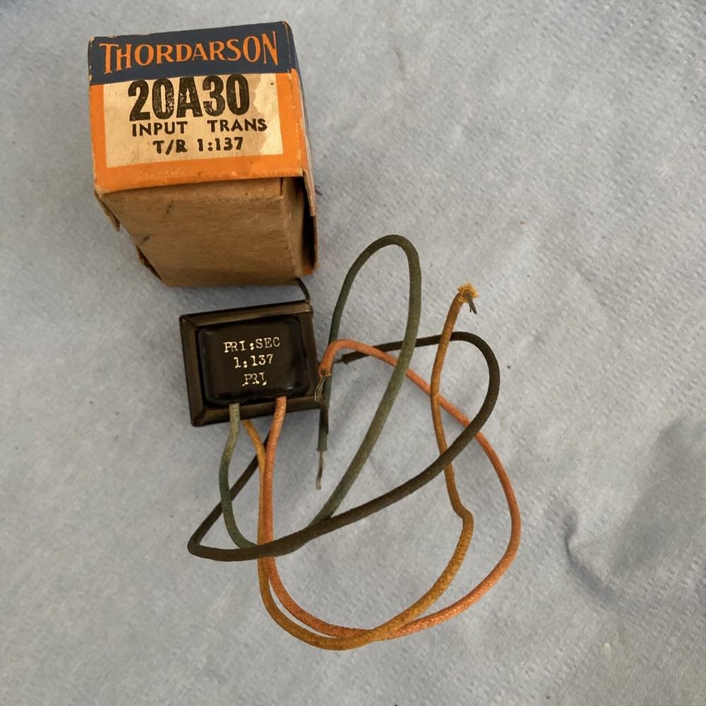 Vintage Thordarson 20A30 Input Transformer Untested