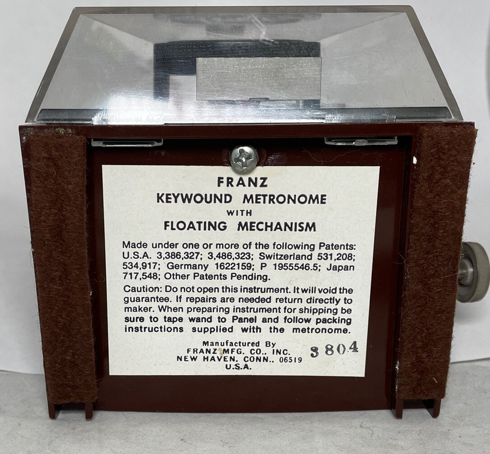 Franz Keywound Floating Mechanism Metronome Plastic