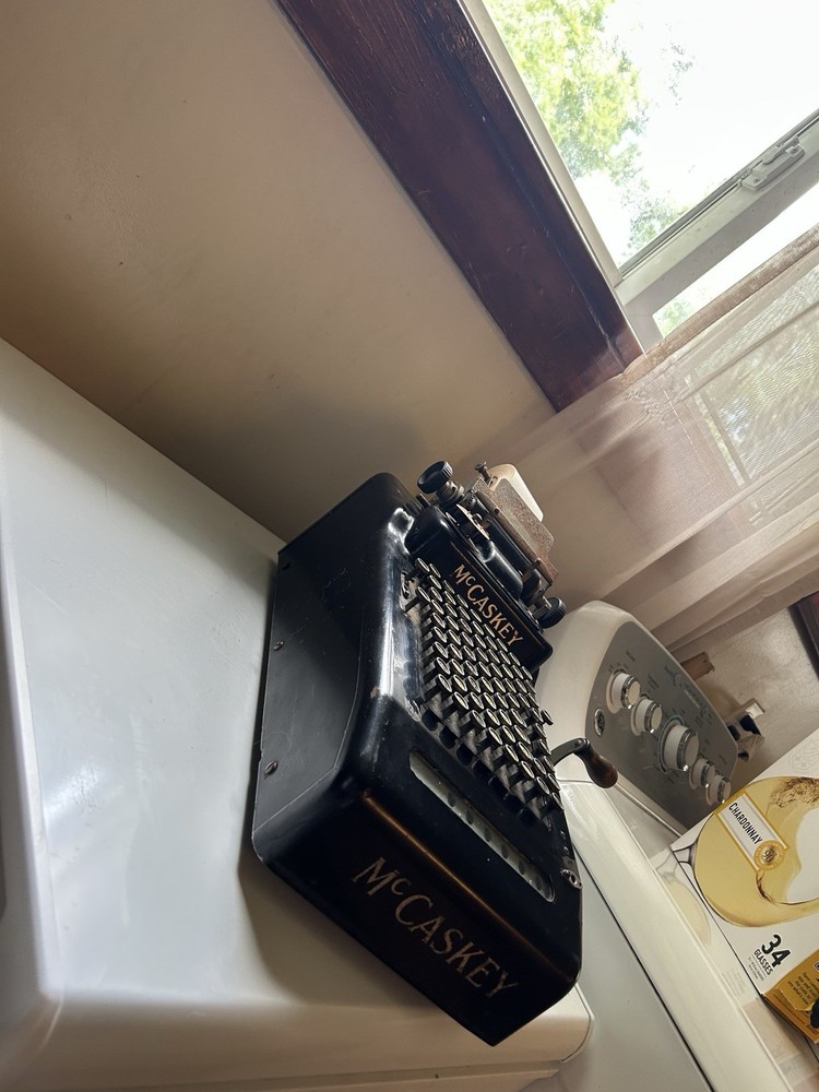 Antique 1900s McCaskey Adding Machine Cash Register Mechanical Calculator