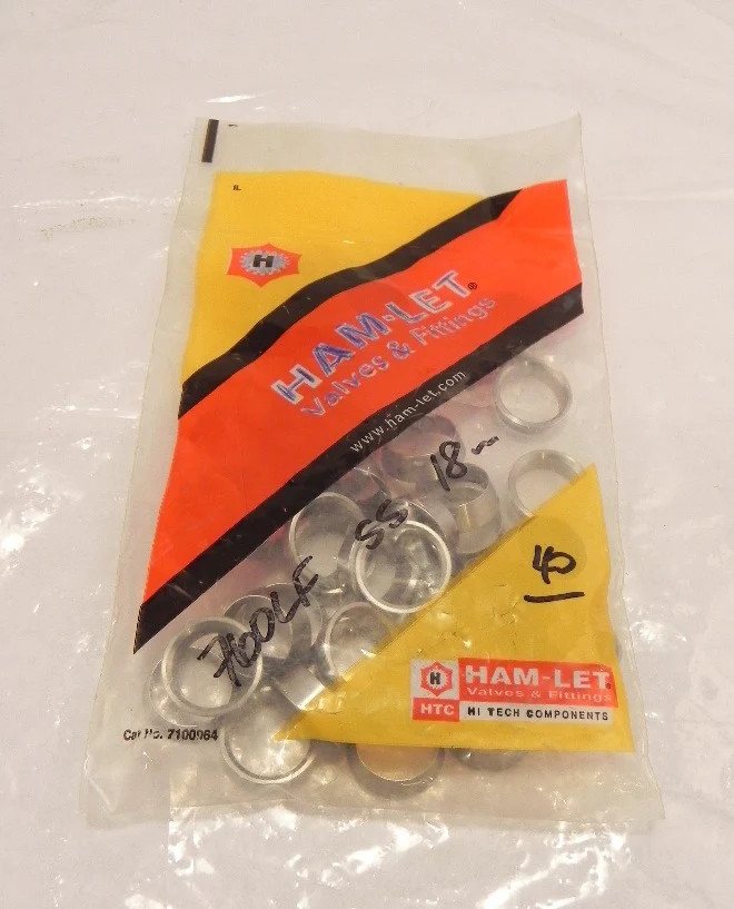 Ham-Let Front ferrule 760LF SS 18mm  (40)