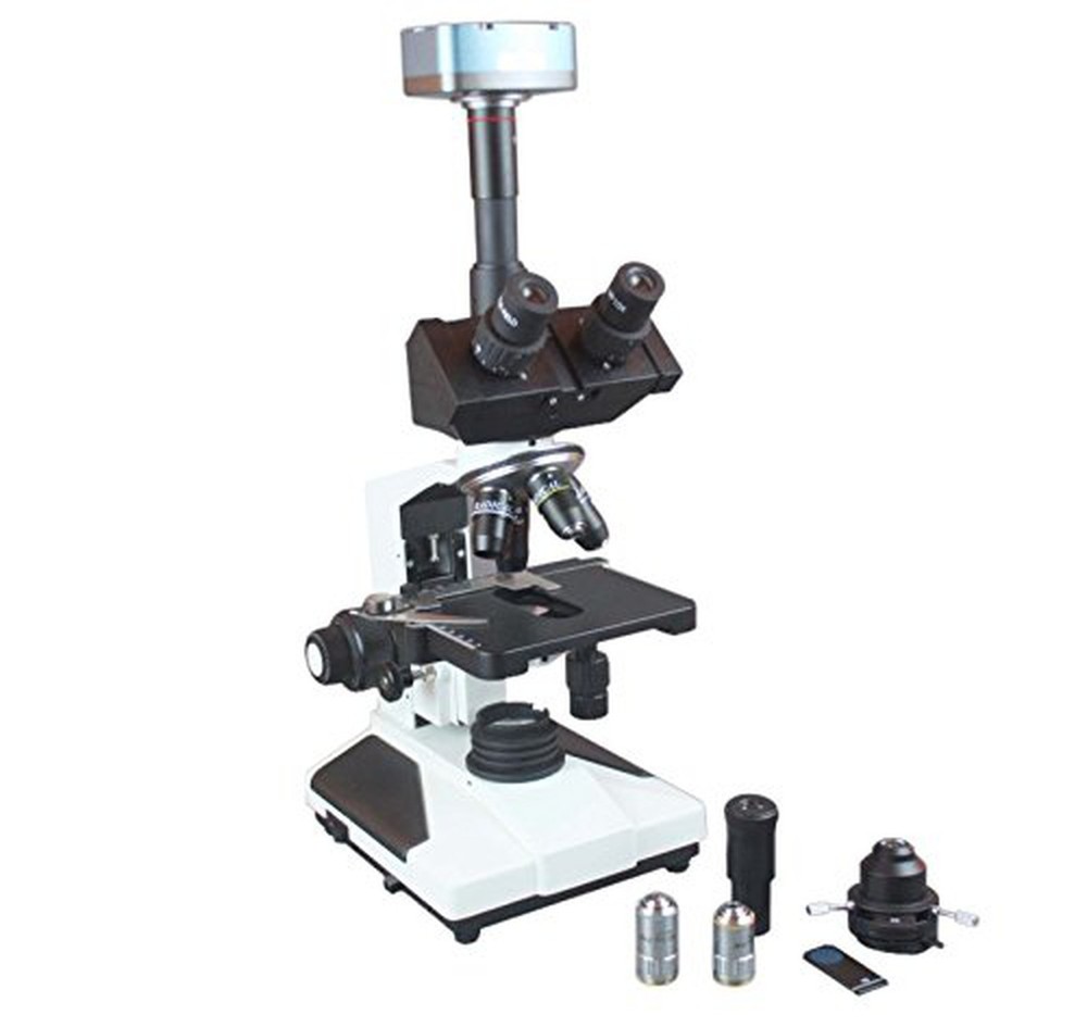 Trinocular Pathology Lab Research Phase Contrast Microscope W 5MP USB