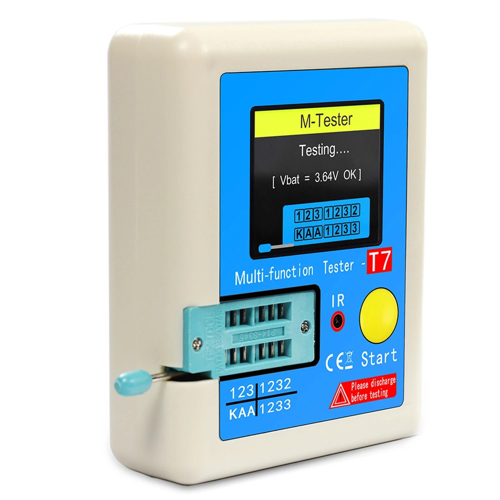 LCR-T7 Transistor Tester TFT Diode Triode Capacitance Meter LCR ESR Meter