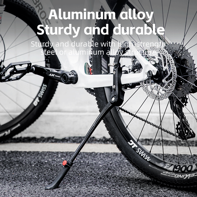 ROCKBROS Bike Kickstand Adjustable Stable MTB Folding Aluminum Alloy Stand