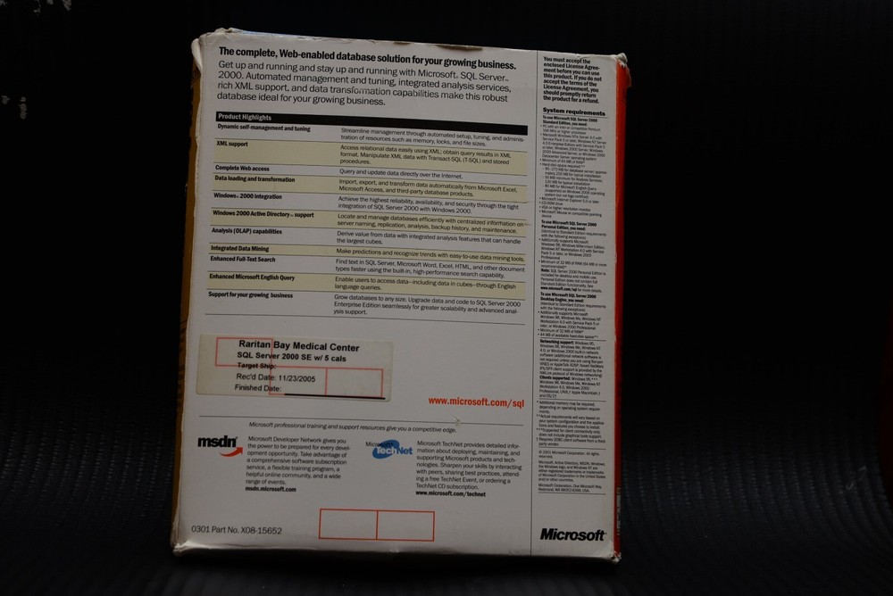 Microsoft SQL Server 2000 Standard Edition ( books only ) ( lot 2 )