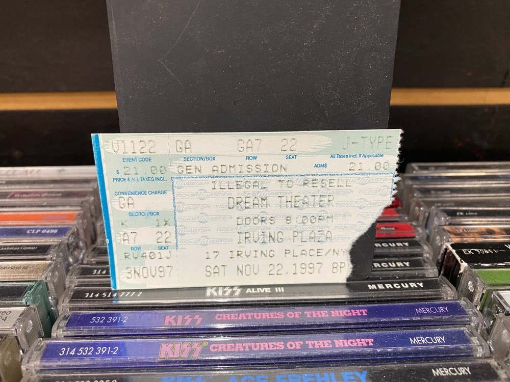 Dream Theater Irving Plaza, NY November 22, 1997 Ticket [Used, VG]