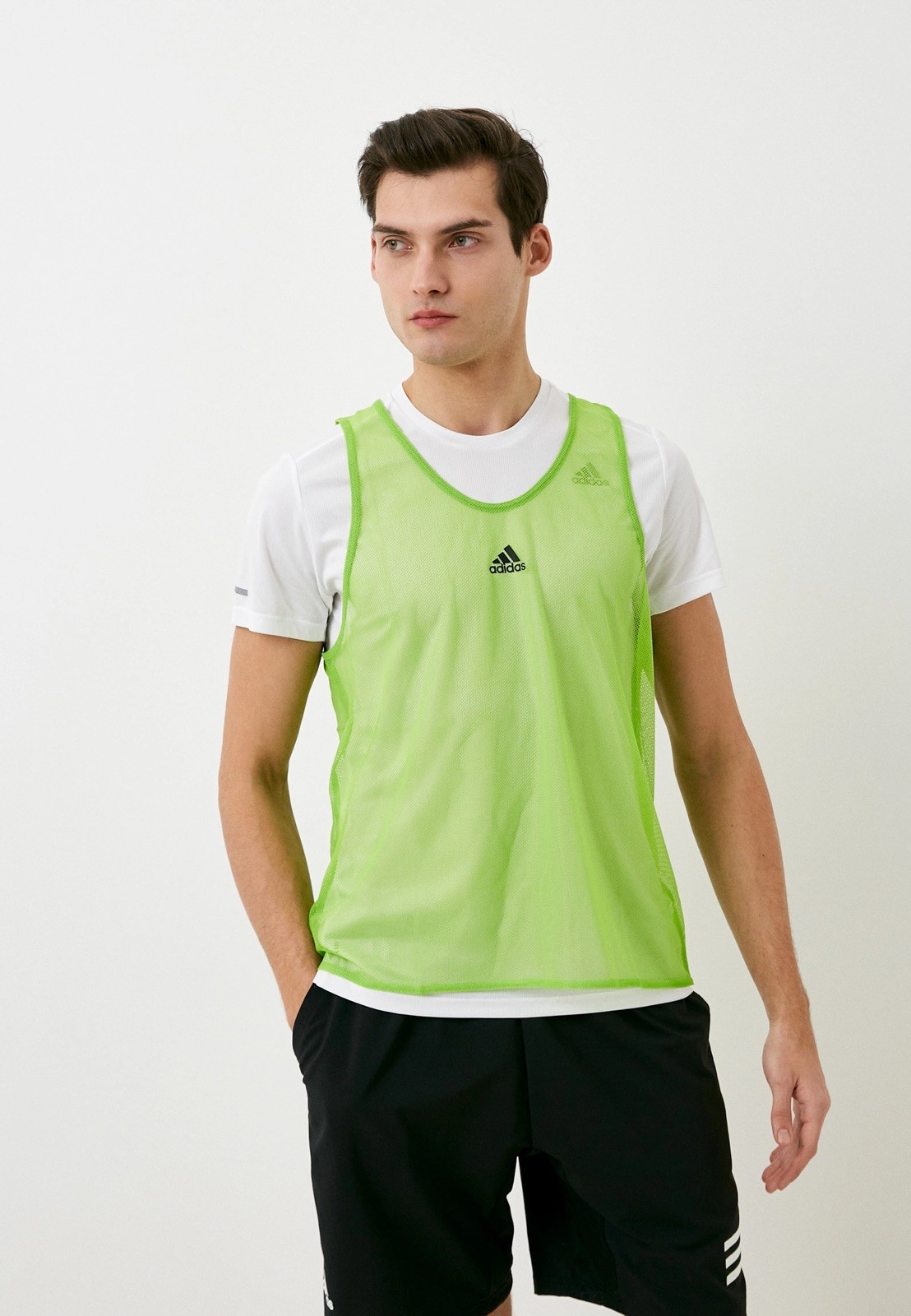 adidas Pro Bib 20 Team Sport Vest Pinnie - Solar Green (Size Large) *FM4409*