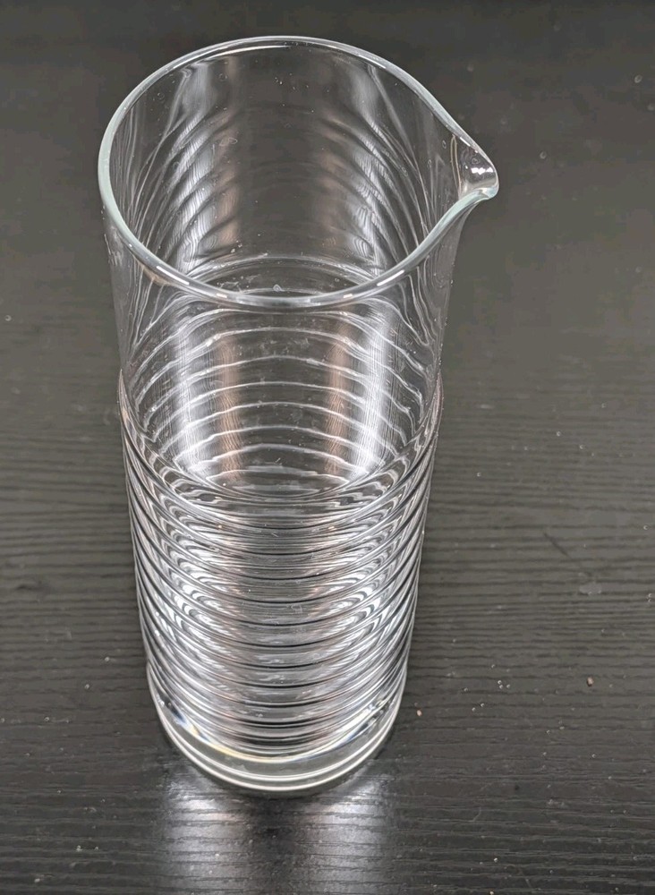Schott Zwiesel Crystal Cocktail Ribbed Spouted Pitcher Circulo Pattern
