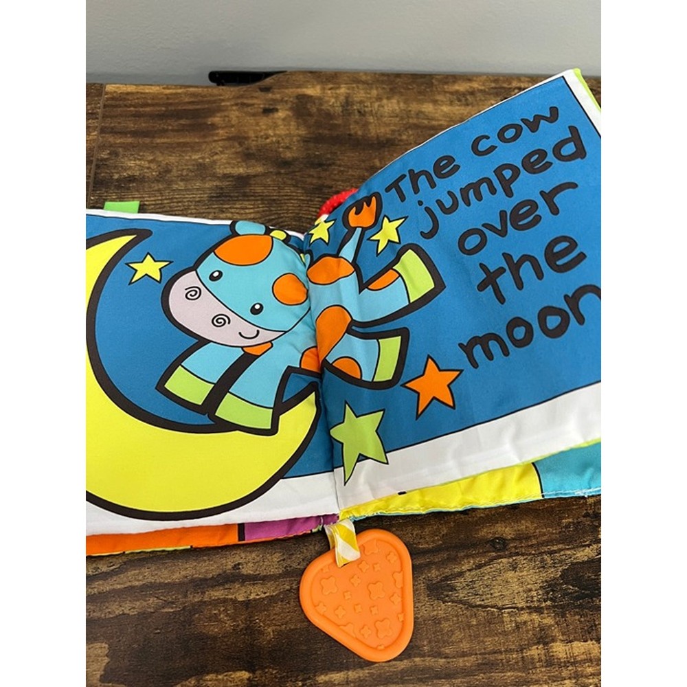 Playtex Baby's First Teething Hey Diddle Diddle Fabric Book