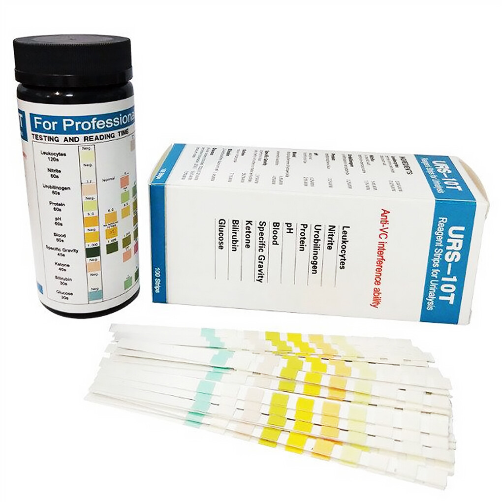 100 Strips URS-10T Urinalysis Reagent Strips 10 Parameters Urine Test Strip CE