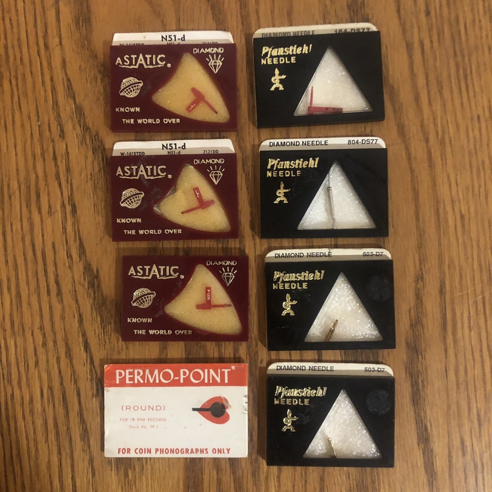JUKEBOX NEEDLES ( 8 ) TOTAL, ( NOS ) SEALED IN PACKAGES !