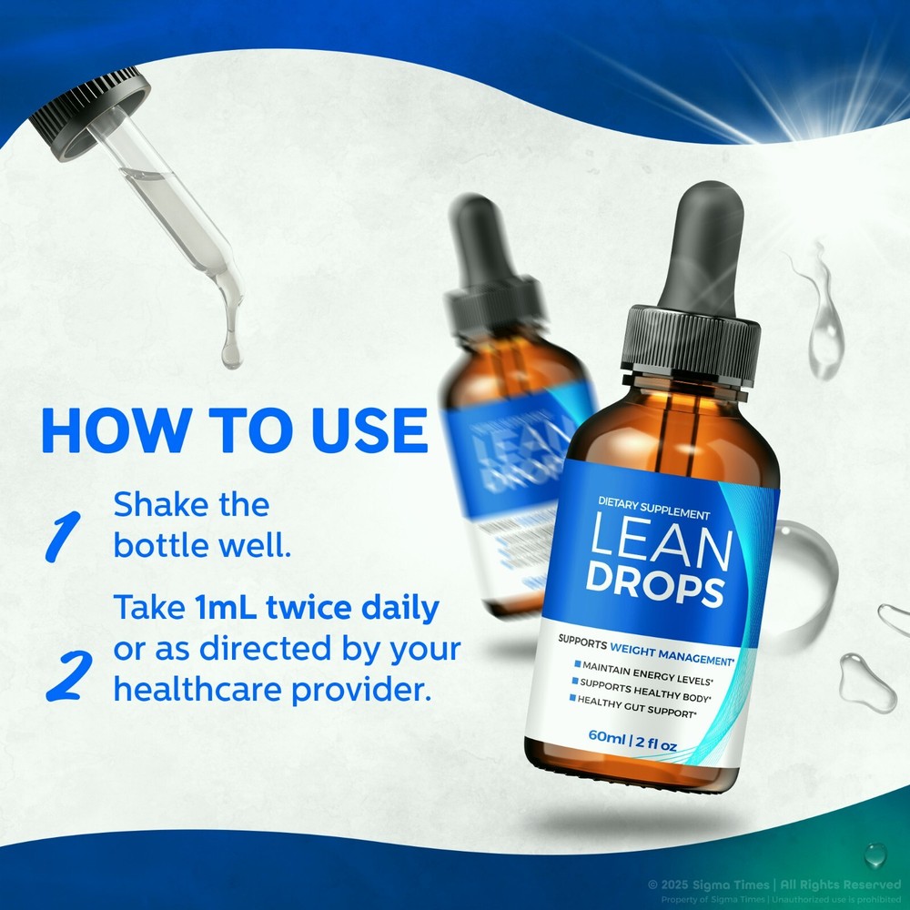 (2 Pack) Lean Drops for Weight Loss, Advanced LeanDrops Fat-Burning Formula