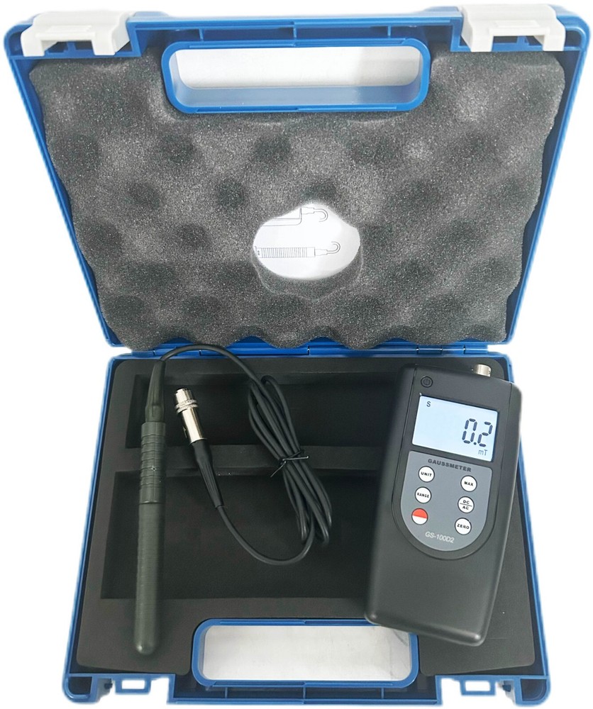 Portable Gaussmeter Tesla Tester 200mT/2000mT Range Conversion with Hall Sensor