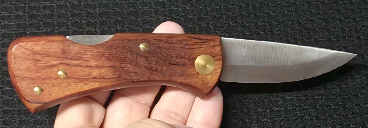 Estwing EKA Swede Wood Folding Pocket Knife Made In Sweden