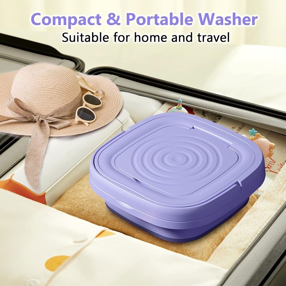 8L Mini Washing Machine Folding Portable Sterilization Drying Laundry Machine