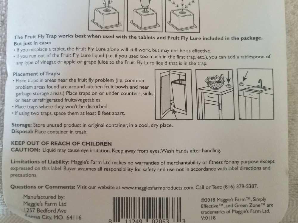 Maggie's Farm Fruit Fly Trap