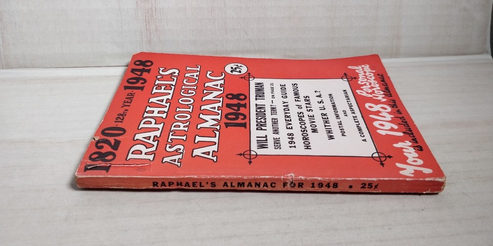 RAPHAEL'S ASTROLOGICAL ALMAMAC BOOK FOR 1948 B46