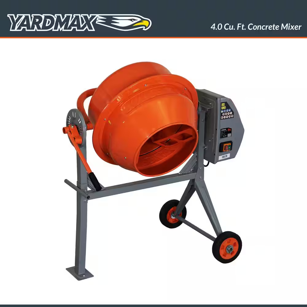 4 Cu. Ft. Concrete Mixer