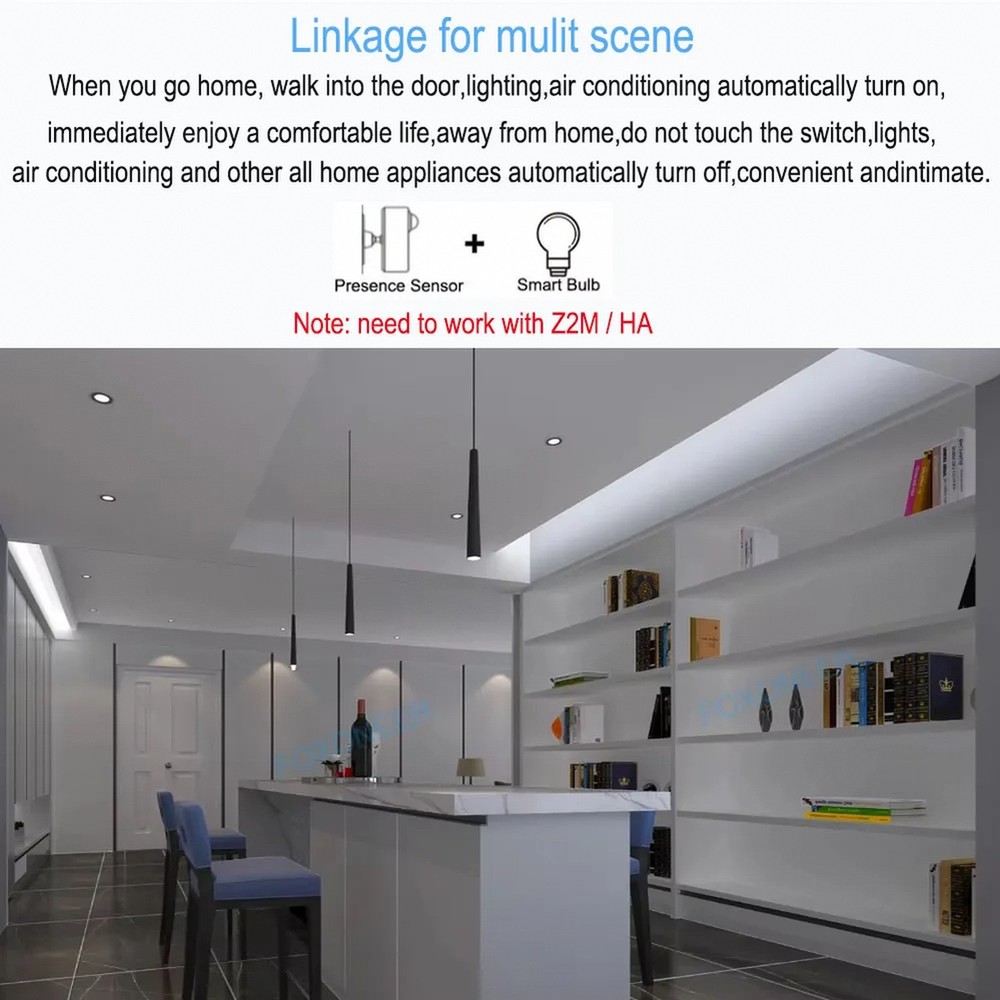 Zigbee Human Presence PIR Motion Detection Sensor Luminance Detector Smart