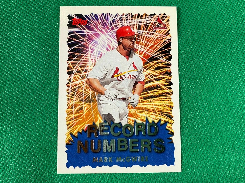 !!!   MARK MCGWIRE  TOPPS RECORD NUMBERS  BASEBALL INSERT CARD $$
