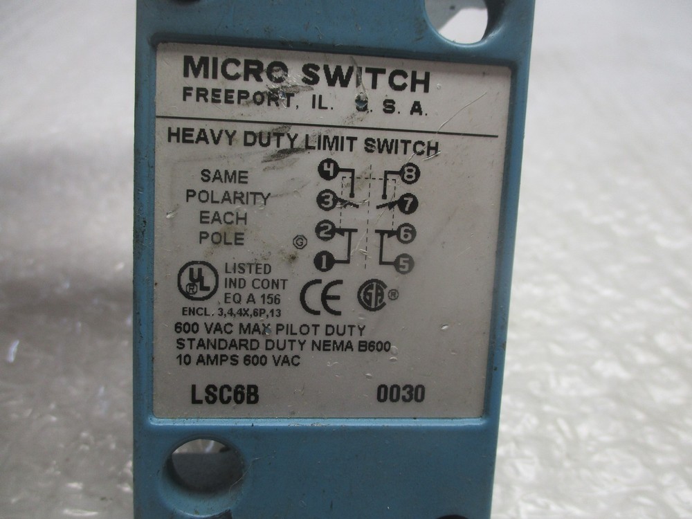 MICROSWITCH LSC6B SWITCH BODY NSNP