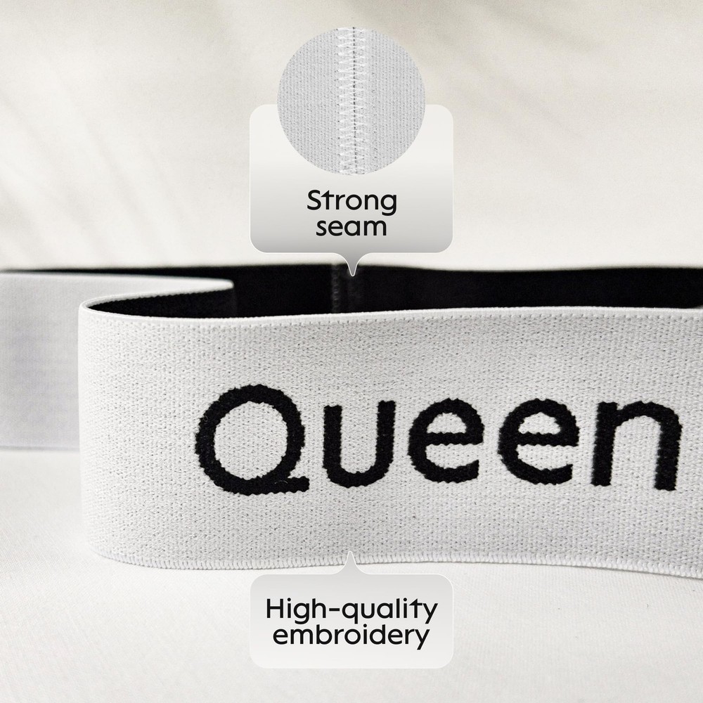 Queen Bedding Storage Bands, 4 Pack Elastic Label Organizers