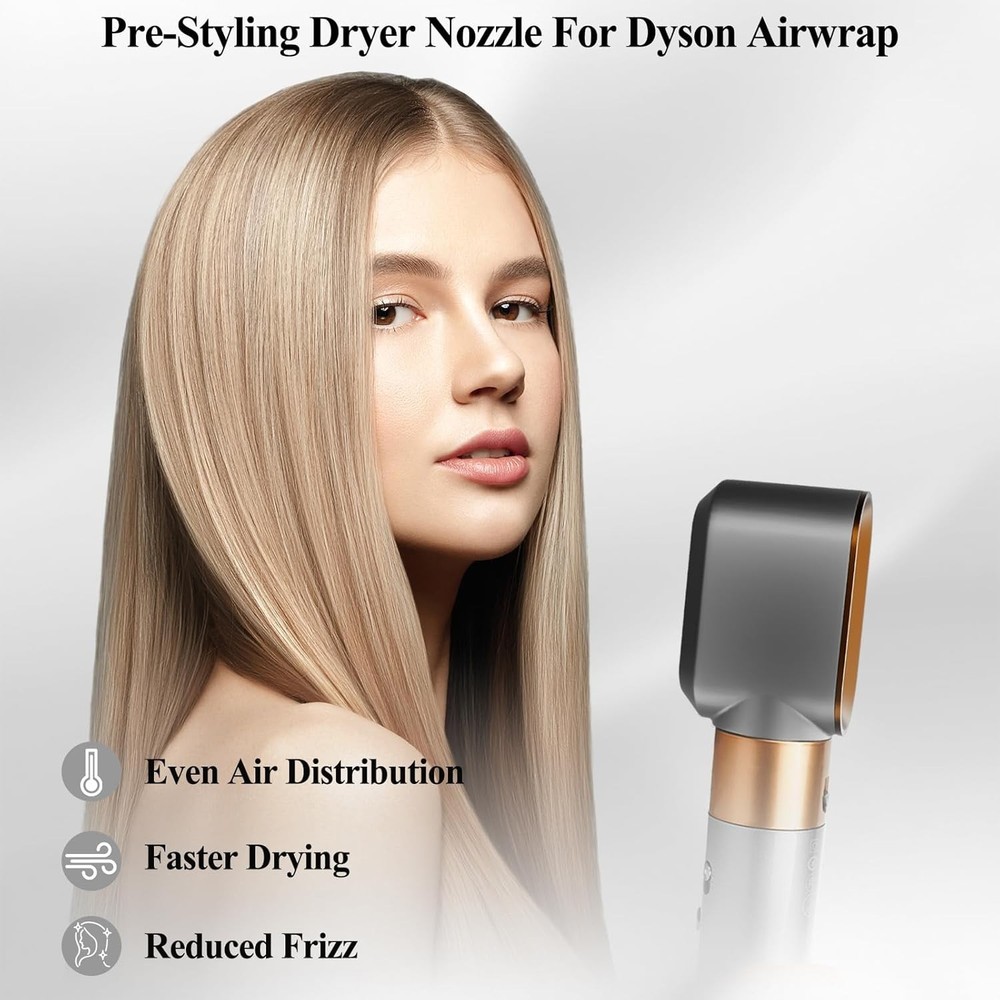 Pre-Styling Dryer Attachment for Dyson Airwrap, Pre-Styling Dryer Nozzle Replace