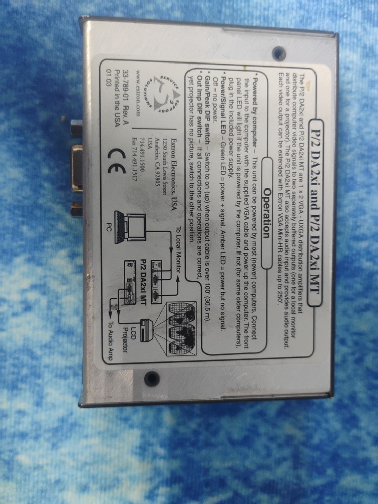 Extron Electronics P/2 DAxi and P/2 DA2xi MT