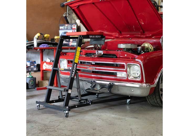 Traxion Topside Creeper Adjustable Fold Engine Bay Mechanic Garage Ladder 3-100