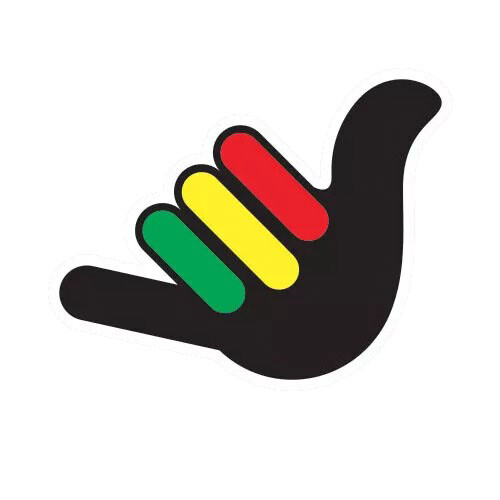 Rasta Hang Loose Sticker