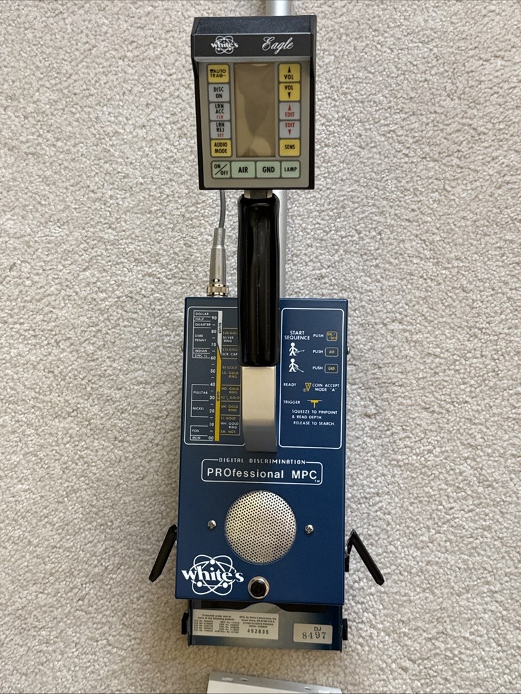 White Eagle Programmable Professional Mpc Metal Detector w/Headset & Bag