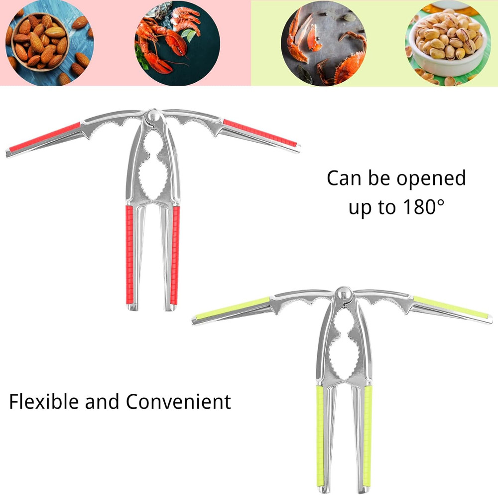 8 Pcs Nut Crackers for All Nuts Nutcracker Pecan Walnut Nut Crackers with Heavy