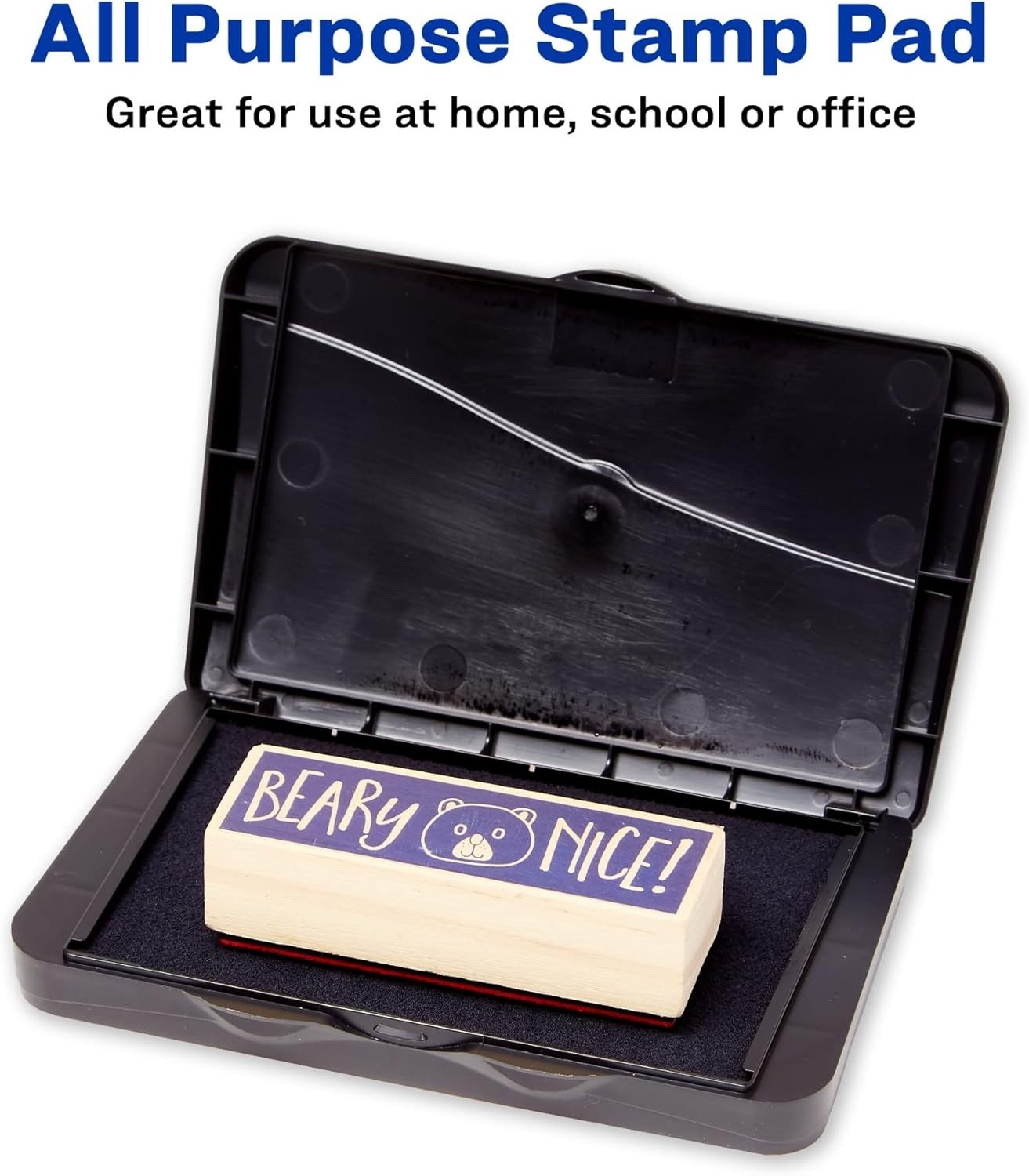 Carter's Stamp Pad Black Ink (21381) 166850 Black Ink Pad Rubber Stamp Foam Eco