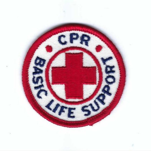 American Red Cross Patch CPR Basic Life Support 2-1/2 inch