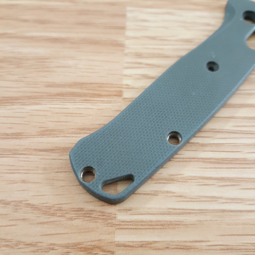 Flytanium Handles Fits Benchmade Mini Bugout. Blue-Gray Medium G10 Construction