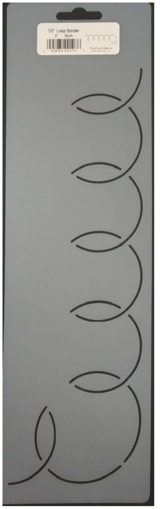 Quilting Stencil Loop Border Corner Quilt Pattern 2" Quilters Stencils Templates
