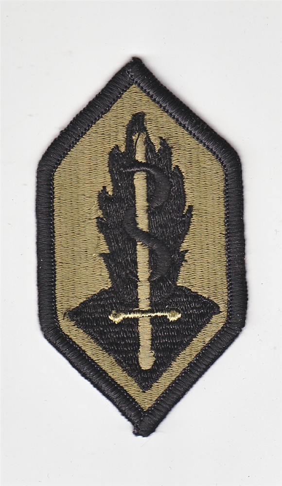 Army Patch: Medical Research & Development Command - subdued, merrowed edge
