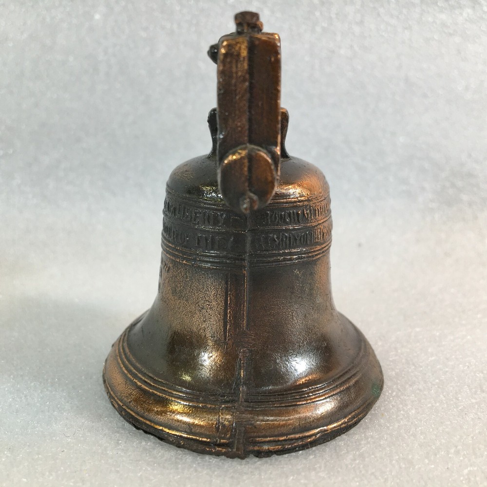 Miniature Brass Liberty Bell PASS AND STOW