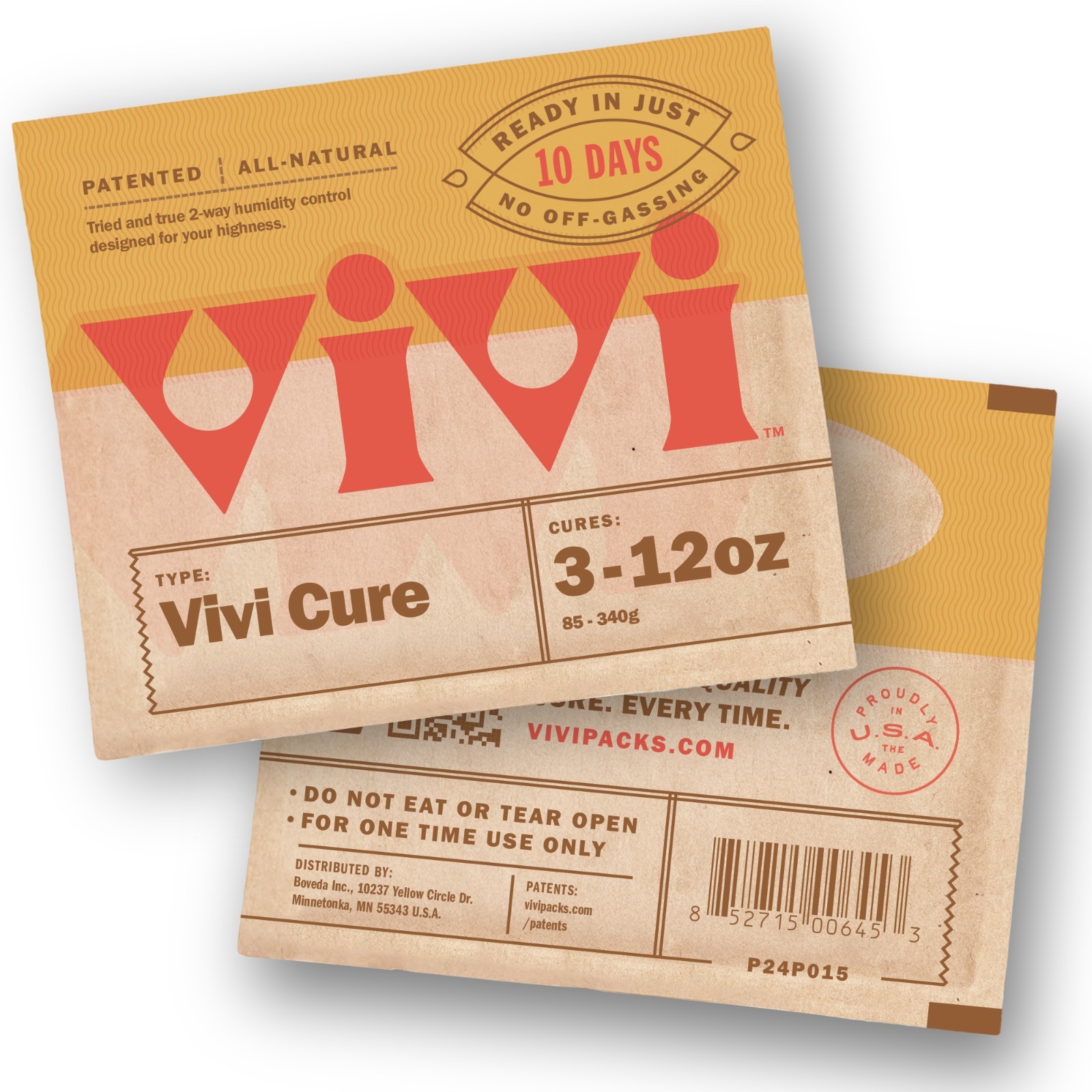 Vivi Humidity Control Packs 4-Pack for Airtight Containers, Ready in 10 Days