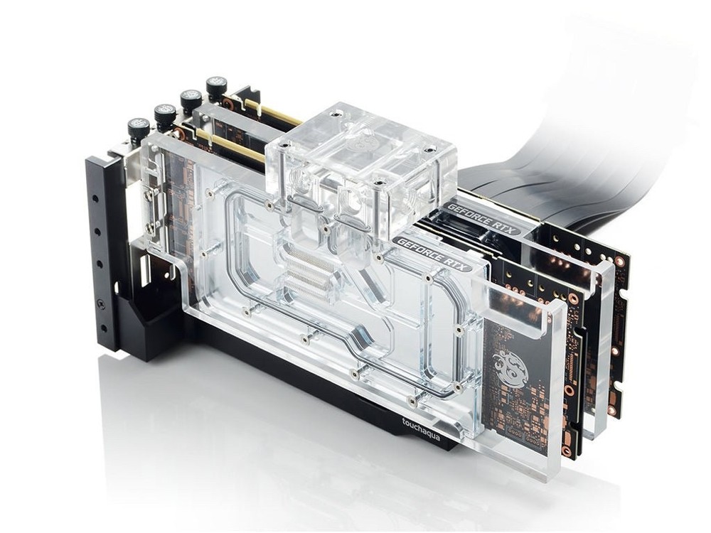 Bitspower Dual VGA Vertical Support - Model BPTA-VGDSAL-BK