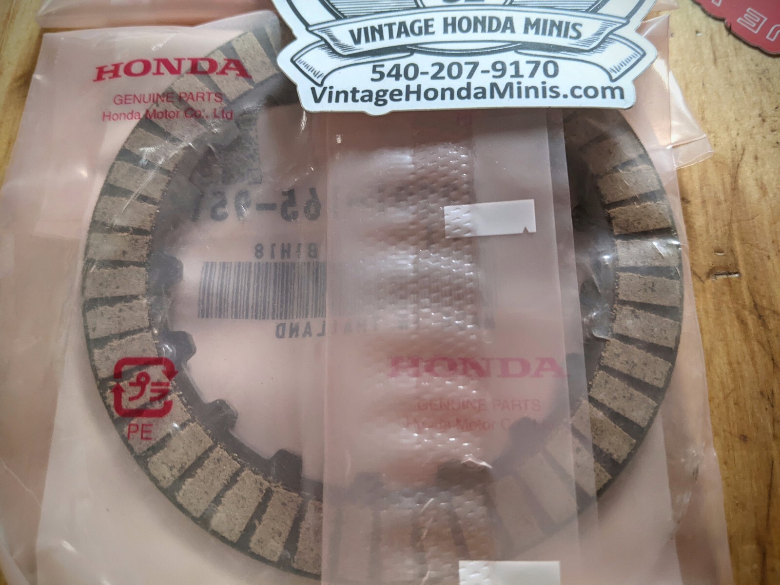 Clutch Fiber Disc Pair - 22201-165-951 - Honda Z50 Z50r CT70 CT70H SL70 XL70