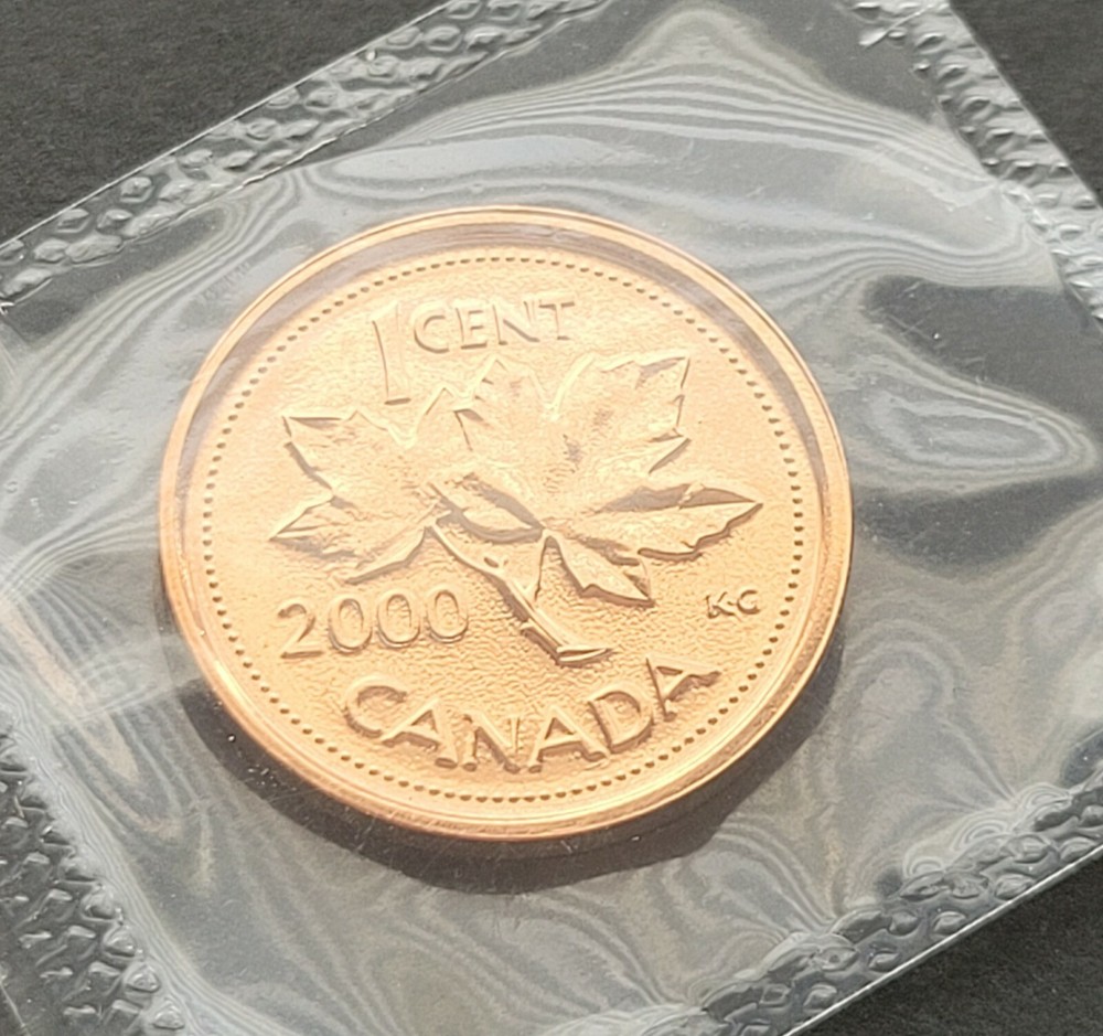 *** CANADA ONE CENT 2000 W *** SEALED PROOF LIKE *** BETTER DATE ***
