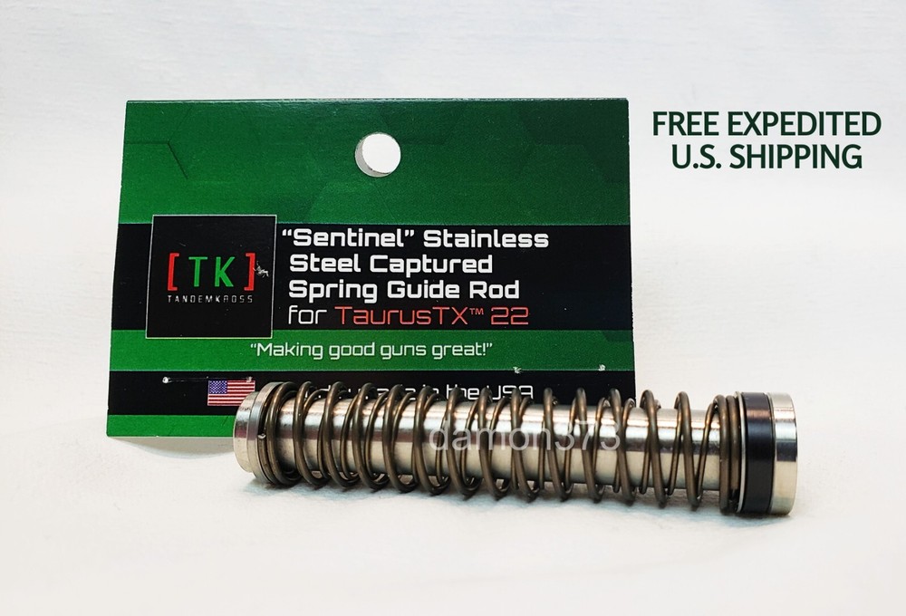 Gen 1 TAURUS TX22 Captured Spring Guide Rod Stainless Improves SLIDE ALIGNMENT