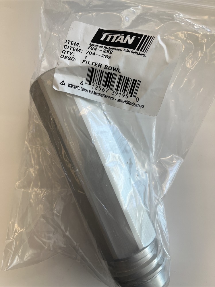Titan 704-252 / 704252 Filter Bowl. Genuine Titan