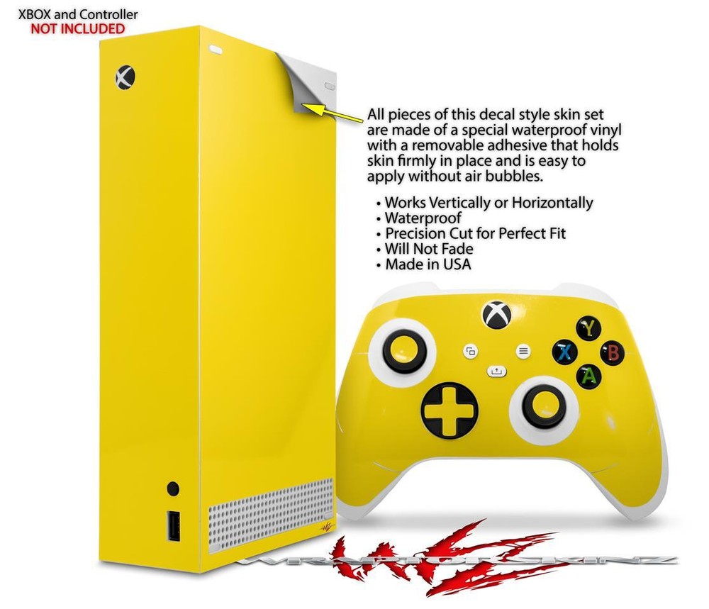 Skins XBOX Series S Console Controller Solids Collection Yellow