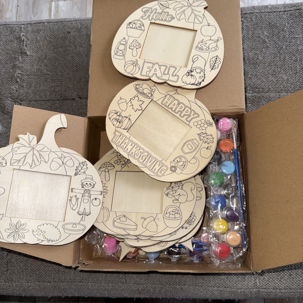 10 Piece Fall Themed  Pumpkin Paint Set